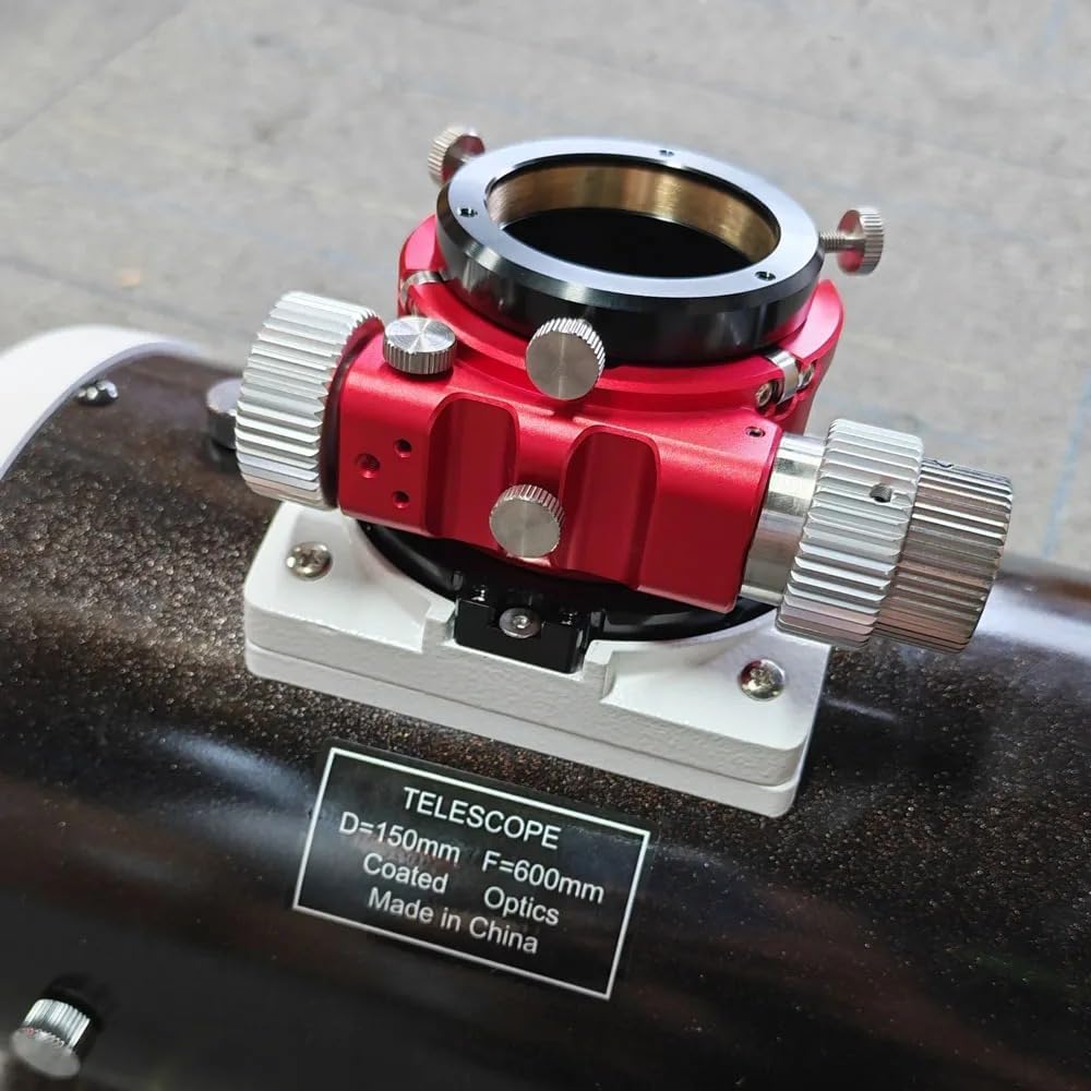 6-Point Ball Bearing Focuser - Dual Speed, Zero Backlash Brass Rack & 5kg Load for Skywatcher 150P/200P/250P F4/F5, 6-12" Newtonians/DOBs (for Orion/Celestron) (Convex Focuser Adapter)