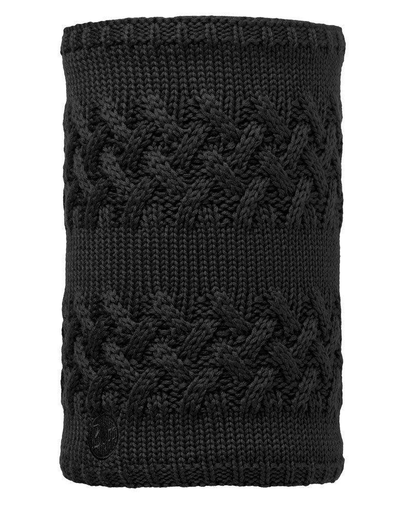 B-Creative Tour de Cou en Tricot et Polaire Noir