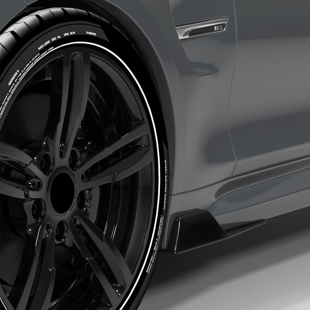 Jupe latérale, Spoiler universel pour seuil latéral de voiture en carrosserie ABS, lèvre de rocker, splitter, ailes de winglet, diffuseur, spoiler de voiture