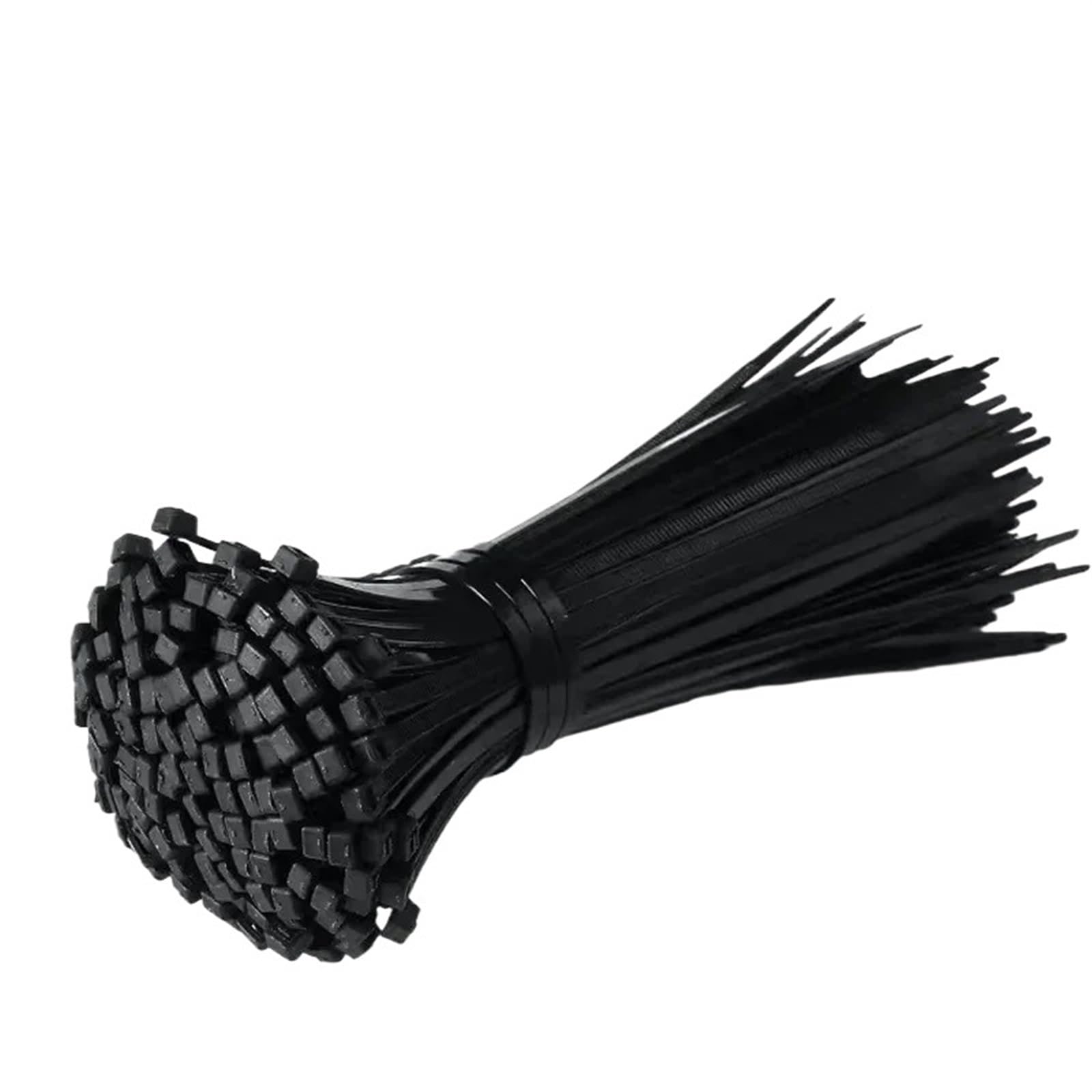 L6nqiag Black(3X150mm) Nylon Cable Ties Plastic Nylon Cable Ties Self-Locking Cord Straps Home Office Cables Fastening Loop Wraps Wire Organizer(,100Pcs)