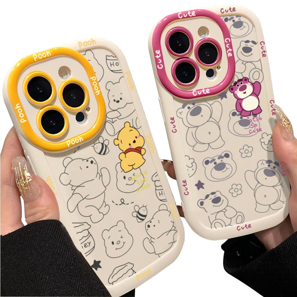 Amazon.co.jp: LUCKCOF ケース For iPhone 17 可愛い熊 くまのプーさん