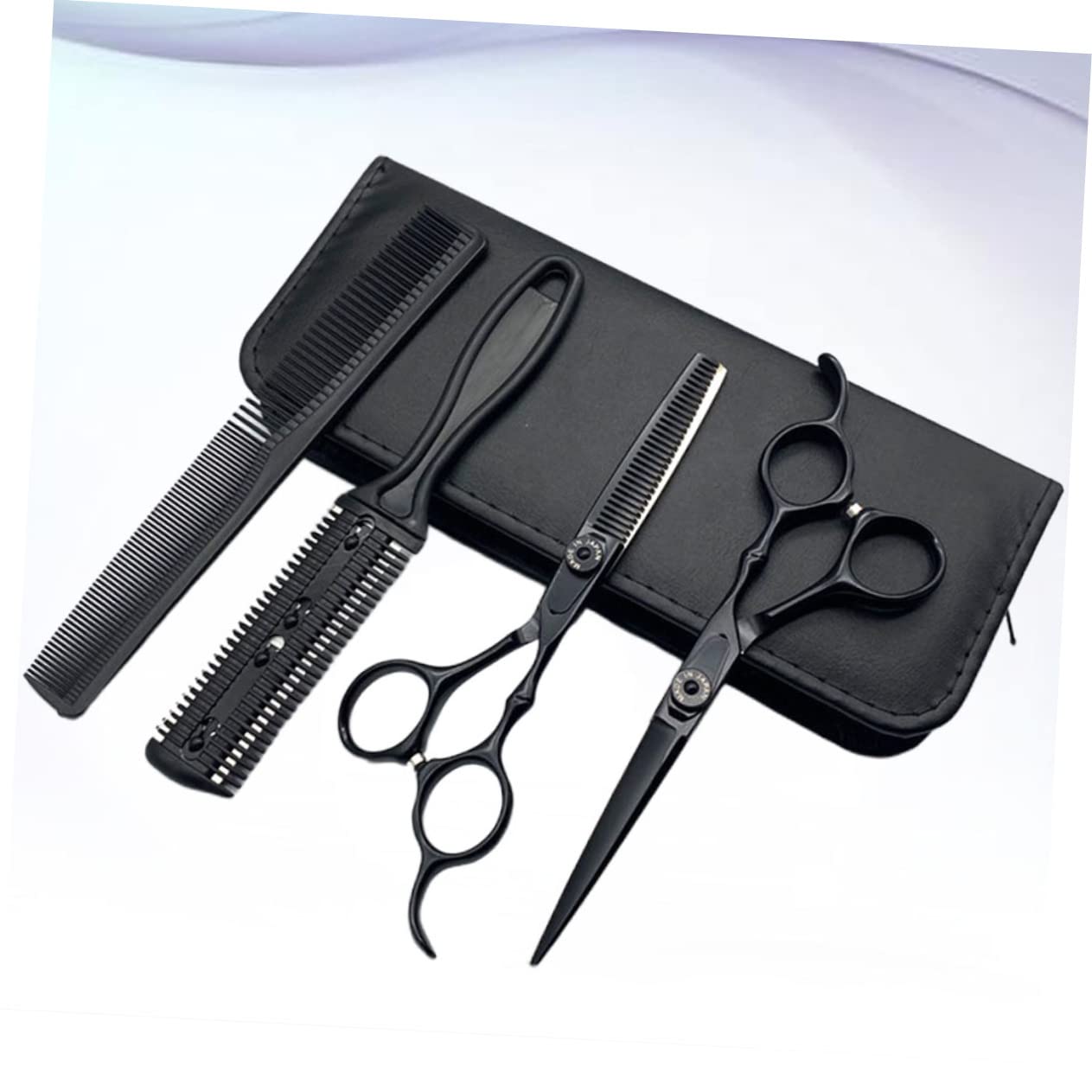 CALLARON 5piezas Tijeras Para Cortar Pelo Tijeras Peluqueria Profesional Pelo Profesional Herramientas De Cortador De Peluquería De Barbero Accesorios Para Salón