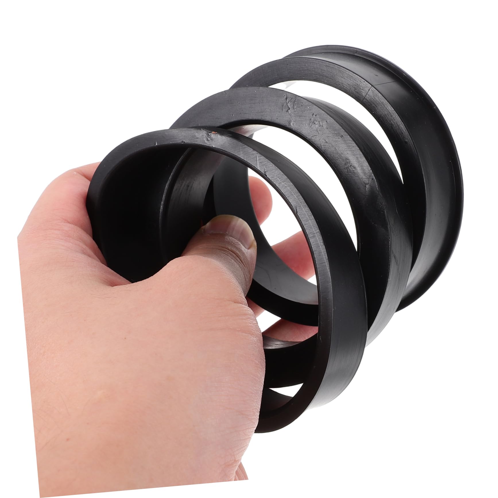 Zerodeko 3 Pezzi Anelli Adattatori in Gomma per Filtro Aria Conico 76mm 3 Pollici Migliorano Prestazioni ed Efficienza Auto