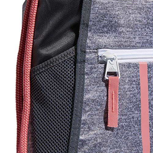Image of adidas Alliance Ii Sackpack, Grey Jersey /Pink Hazy Rose /White, One Size