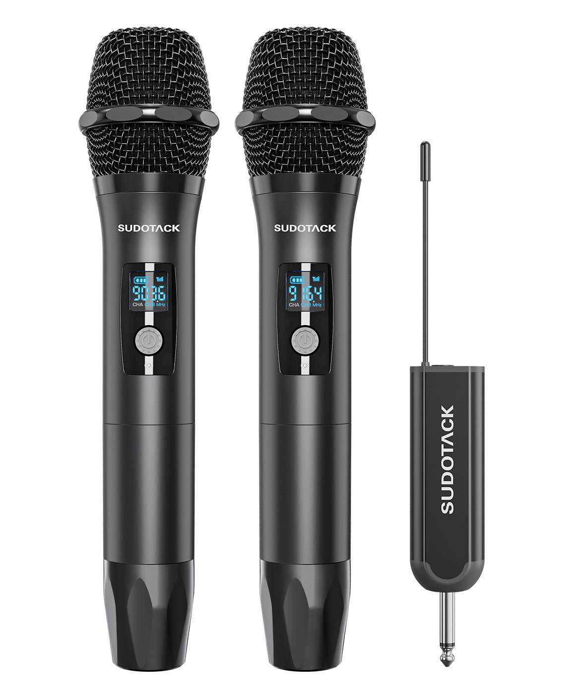 Buy Wireless Microphone, SUDOTACK Metal UHF Dual Cordless Handheld