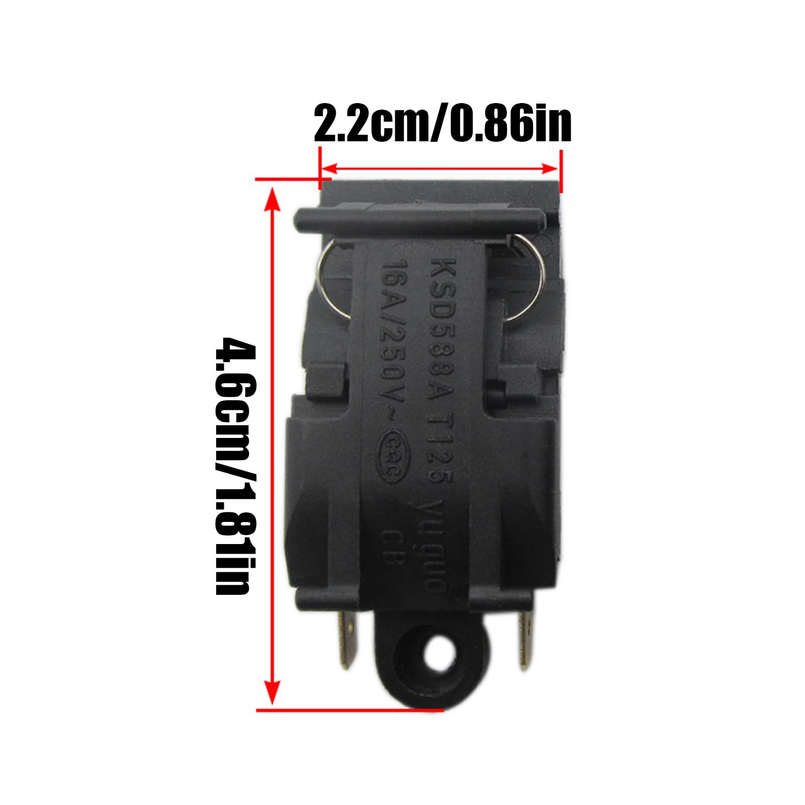 Przycisk czajnika elektrycznego parowego, część zamienna termostatu, akcesoria ochronne do monitorowania temperatury, zagotowania wody, kawy, herbaty, kuchni, naprawy urządzeń domowych