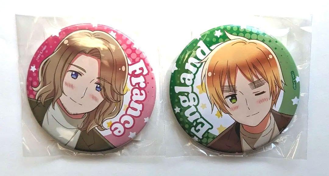 Amazon.co.jp: ヘタリア くじ引き堂 イギリス フランス 缶バッジ : ホビー