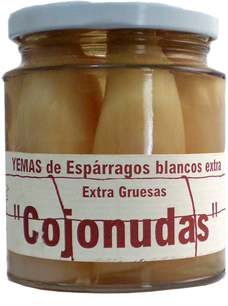 Yemas Cojonudas de Espárragos Blancos Extra Camparola Producto de España P.neto 185g. Navarra (Pack 3 uds)