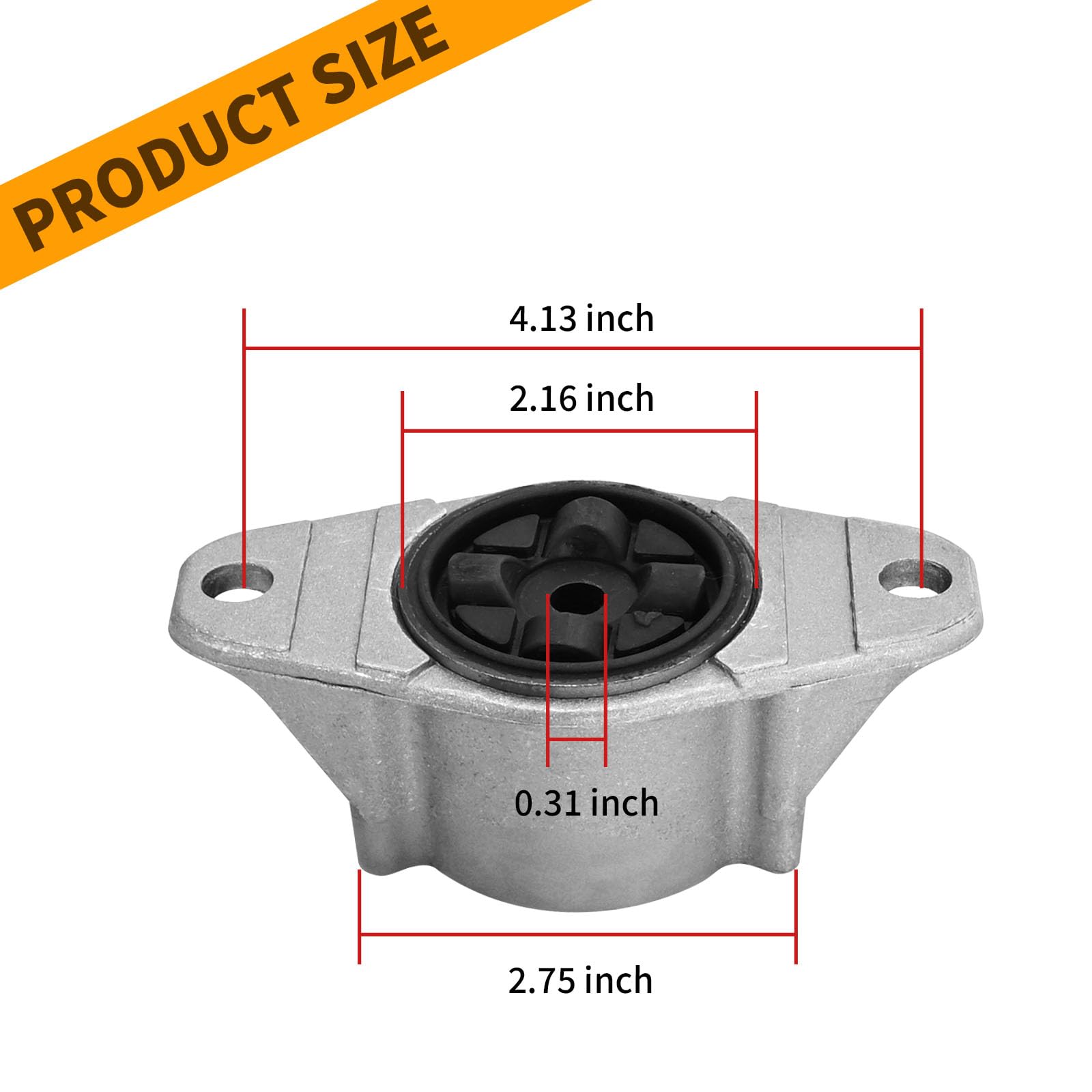 ZUDKSUY Rear Shock Mount, 924-412 Upper Shock Mount, Rear Upper