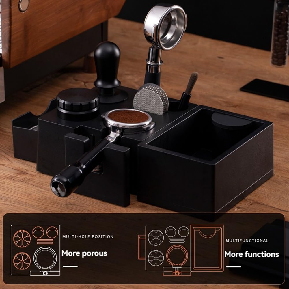 Wielofunkcyjny stojak na tamper do kawy espresso 51 58 mm tłoczenie stat narzędzie do kawy premium dla baristów akcesoria do espresso