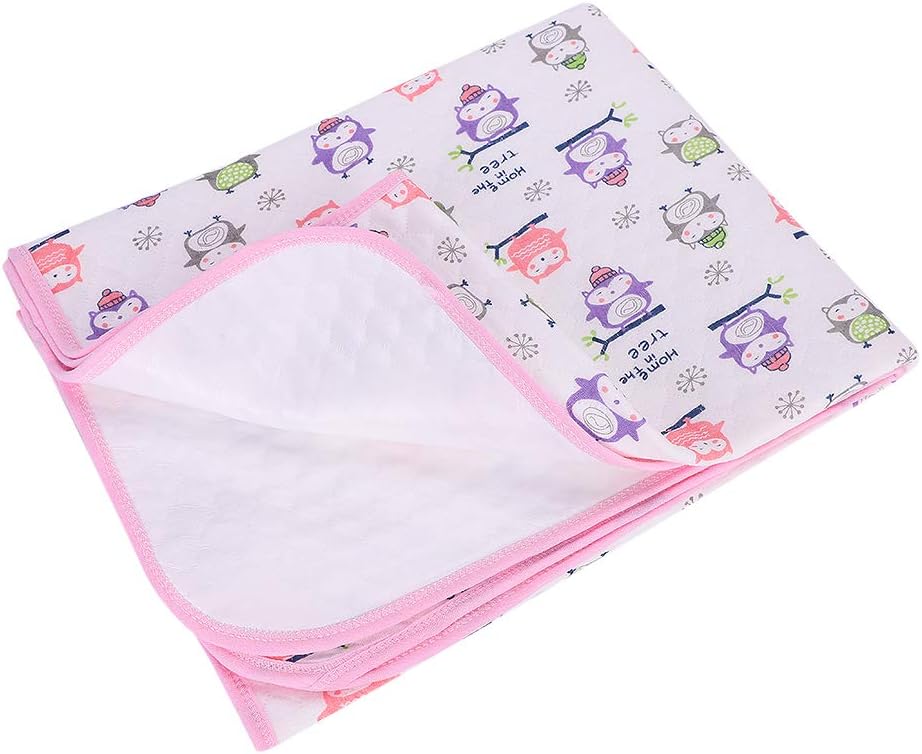 Baby Waterproof Bed Pad Reusable Bed Wetting Incontinence Cover Washable Mattress Pad Breathable Cotton Pee Pads Protector Heavy Absorbency Cartoon Urine Bed Underpad Toddler Dipper Changing Pad : Baby