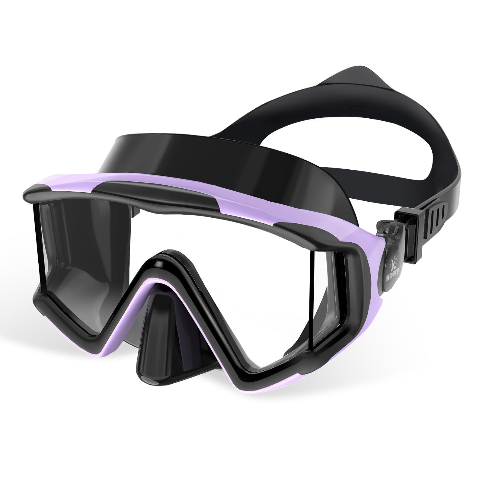 Keary Kinder-Schwimmbrille mit 3 Fenstern und Nasenabdeckung für 3–16 Jahre, Schwimmmaske für Kleinkinder, Jungen, Mädchen, Jugendliche, Anti-Beschlag-Schutz