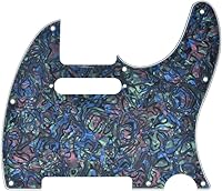 Vista 9 de KAISH Carcasa de 8 agujeros para guitarra Tele, placa antiarañazos TL, mate negro, 1 capa, para Telecaster de EE. UU./México