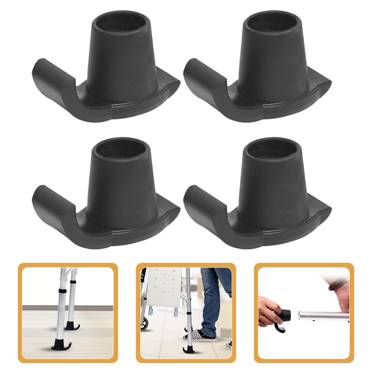 TOYANDONA 3 Series Deslizadores De Esquí Para Andadores Accesorios Antideslizantes Para Muletas Pies De Repuesto Para Dispositivos De Movilidad Seguridad Para Personas Mayores 4 Piezas X 3