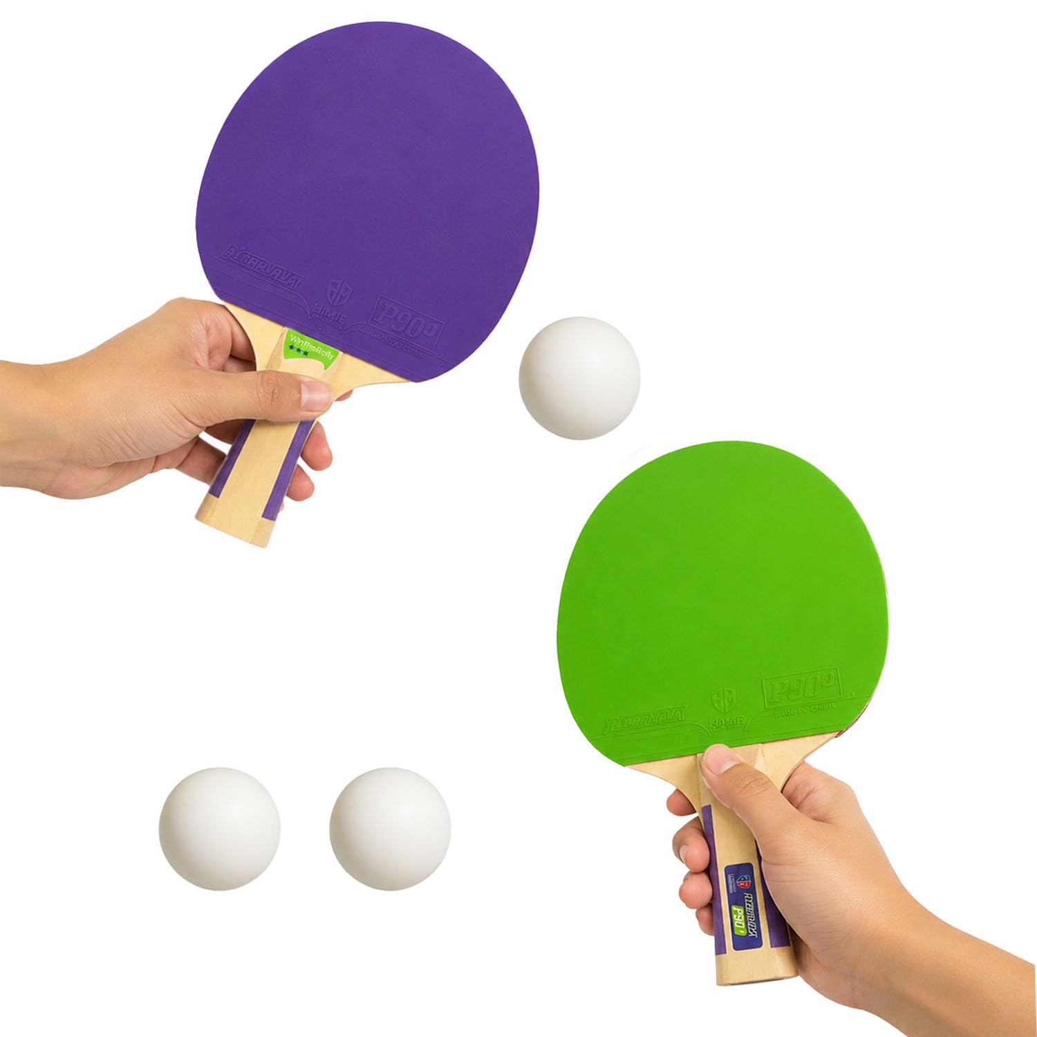 FunBlast Table Tennis Toys for Kids - 2 TT Bat and 4 Training Balls | 2 Tennis Racket with 3 Plastic Balls, Outdoor and Indoor Sports Tennis Set Toys (Multicolor)-image-32