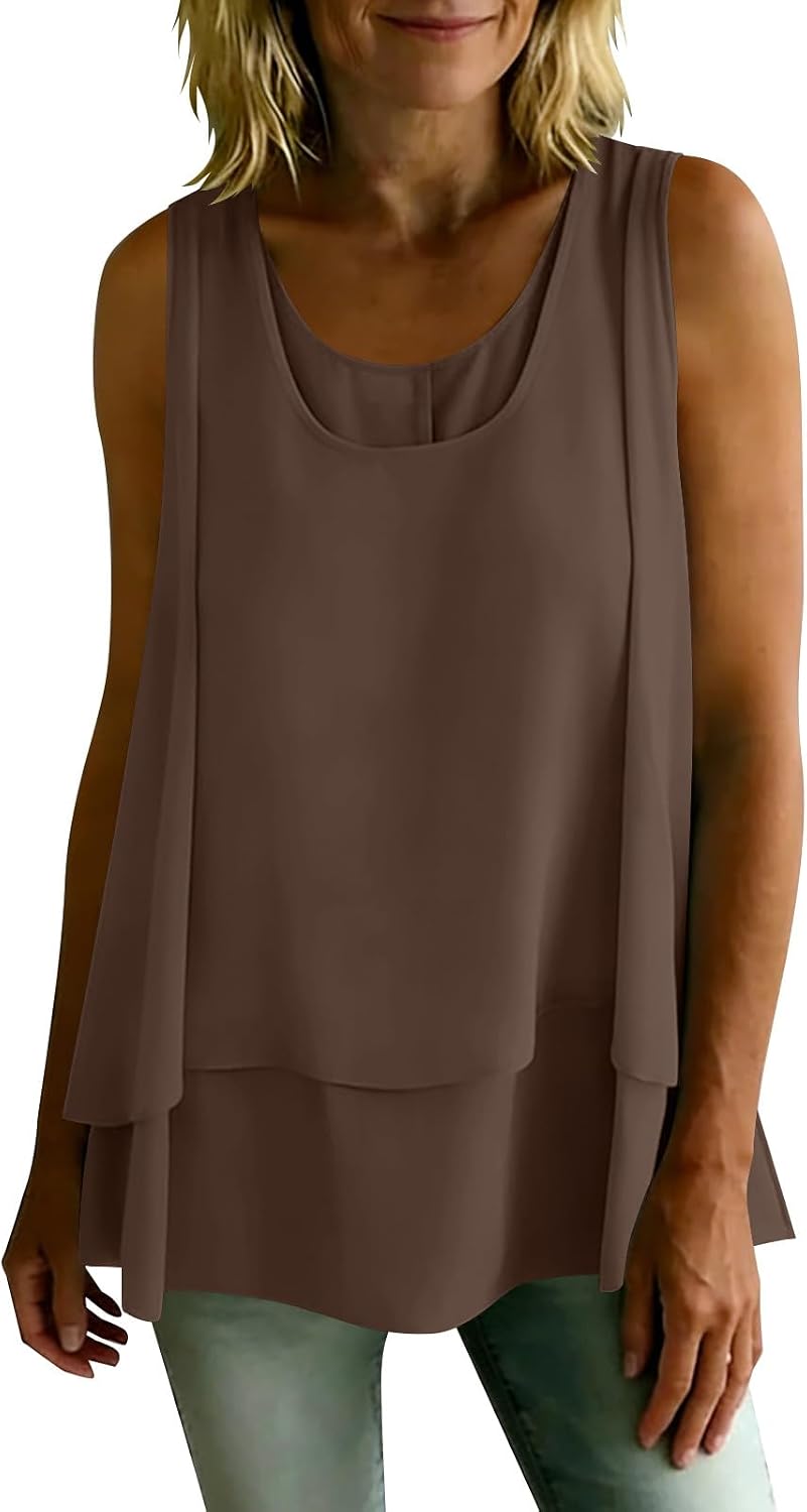 Women's Tank Tops Summer Scoop Neck Loose Flowy Casual | Women's Tank Tops Summer Scoop Neck Loose Flowy Casual Sleeveless Tops Trendy Clothes Outfits