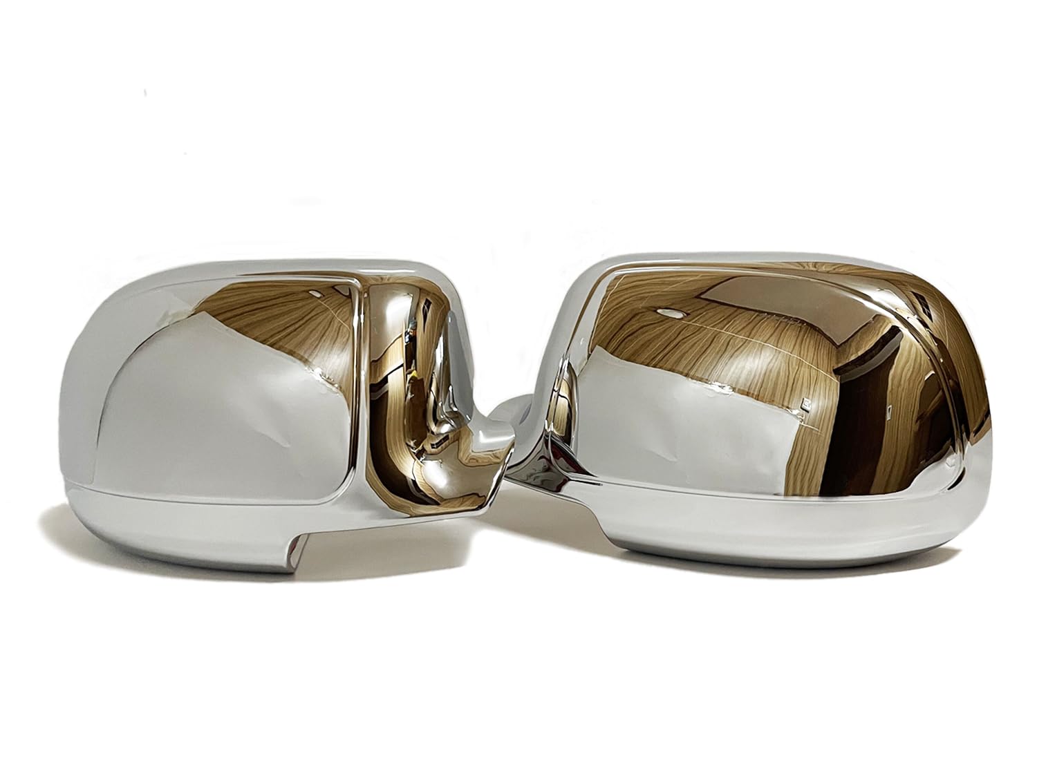 JUMBOMOTOR Chrome Side Door Full Mirror Cover Trims Add-on Style Compatible with Chevrolet Silverado and GMC Sierra 1999-2006