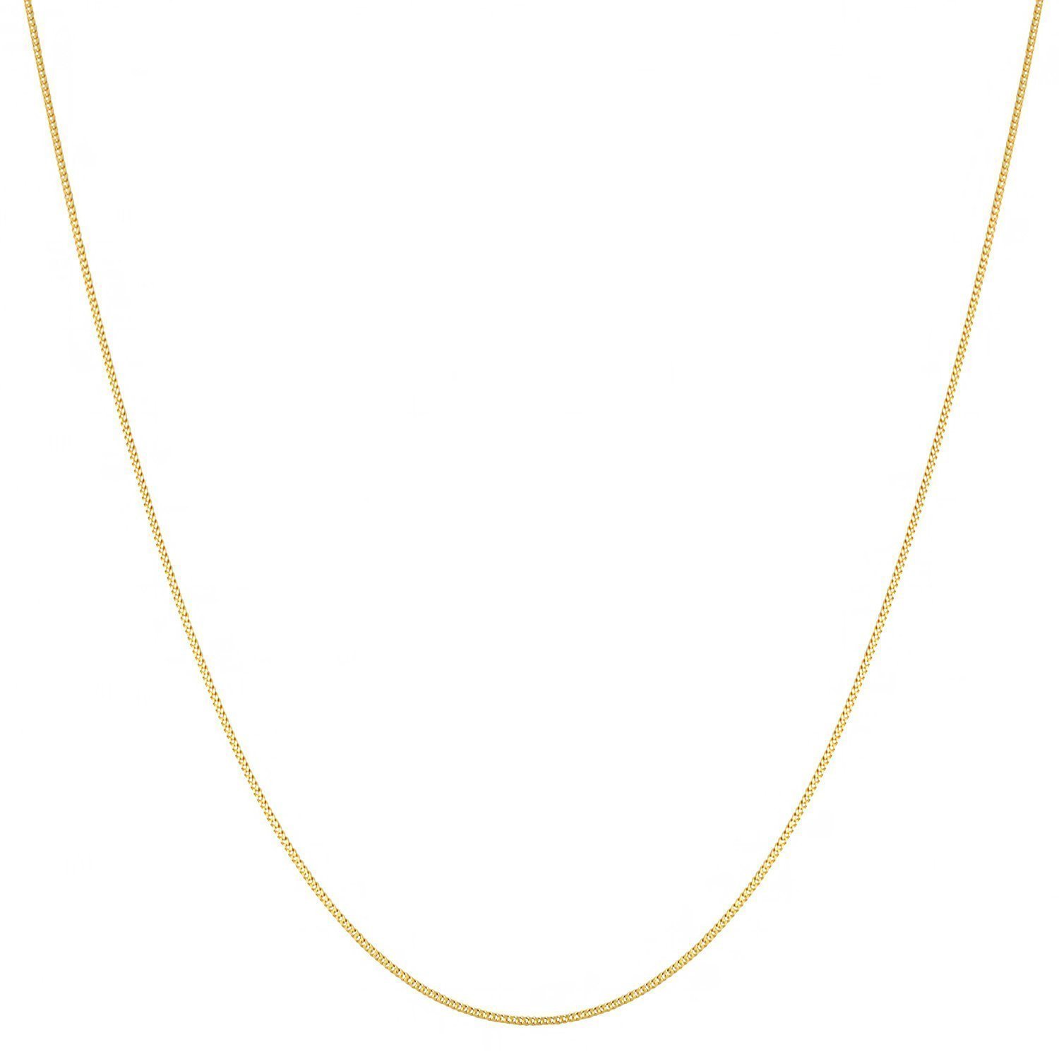 PRINS JEWELS 14 Karat 585 Gold Feine Panzerkette Gelbgold Kette – Breite 0.90 mm - Länge wählbar