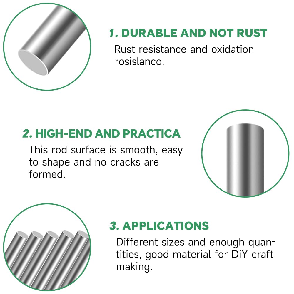 Asta Tonda 316 A4 Barra Tonda In Acciaio Inox 316/A4 - Diametro 1,5 Mm, Lunghezza 100 Mm, Per Modellismo E Progetti Fai-da-te Asta Rotonda 1.5 Mm X 100 Mm - Foto 4