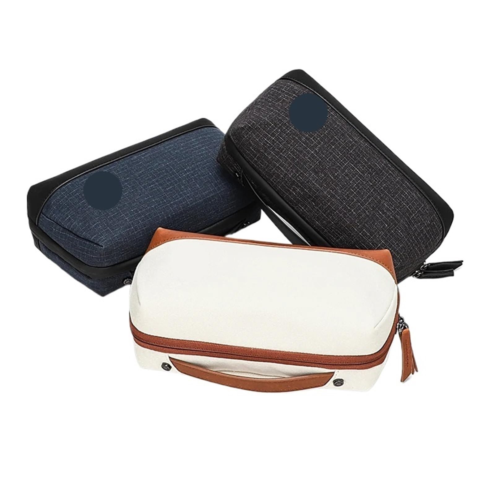 Trousse Uomo Borsa for cavi da viaggio for organizer di grande capacità for riporre accessori portatili esterni Impermeabile(Blue)
