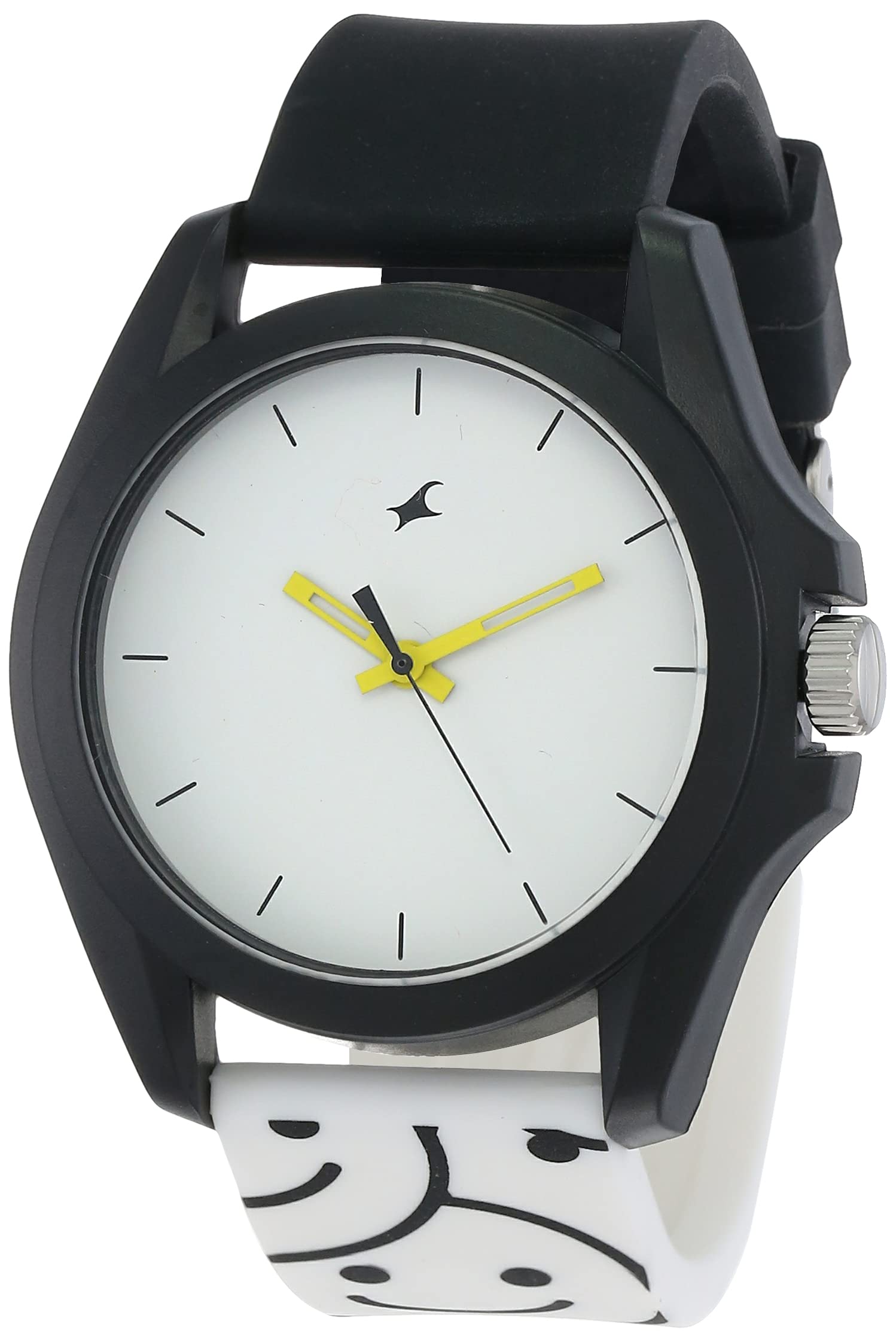 Fastrack Silicone Tees Analog White Dial Black Strap Unisex-Adult Watch-68011Pp05 (B099WSZX1Y) Amazon Price History, Amazon Price Tracker