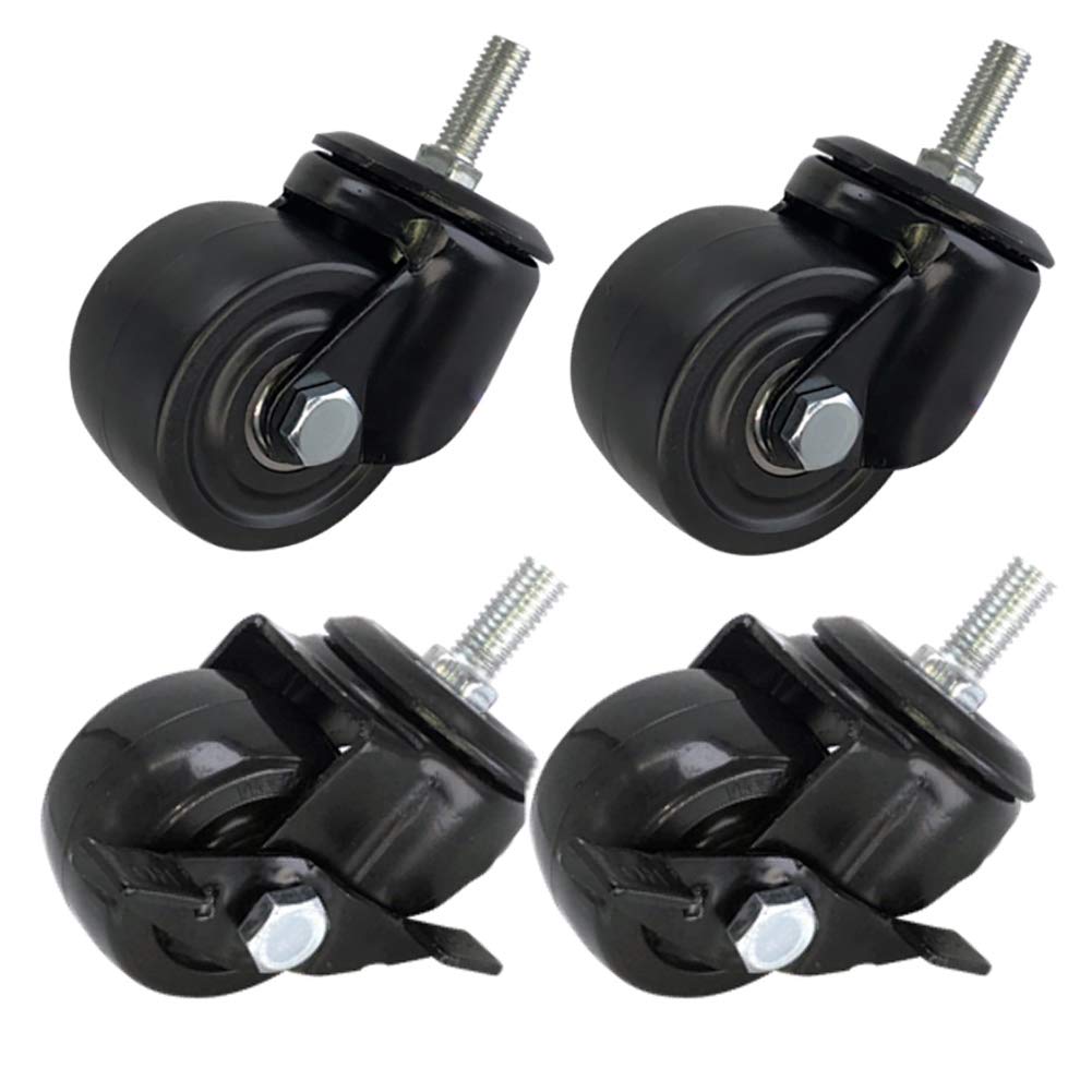 Roulettes industrielles pivotantes M10 en nylon pour supprimer l'effort de déplacement