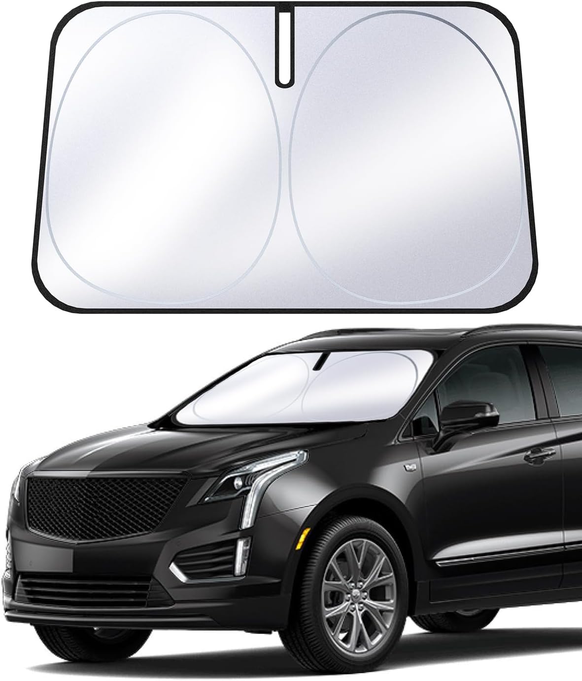 Sun Shade Front Windshield Compatible with Cadillac XT5
