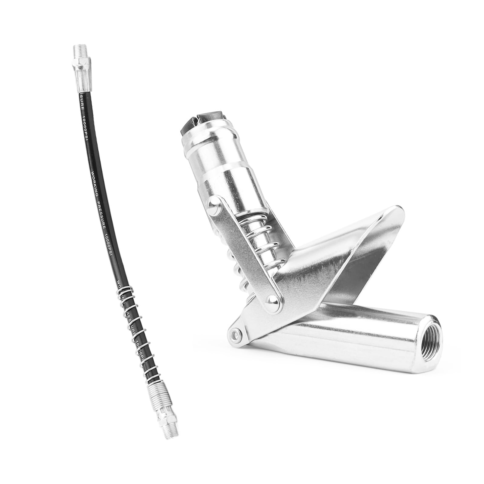 AMONENZ Embout Pompe Graisse Avec Tuyau 30cm - Graisseur Pistolet Graisse Raccord Rapide