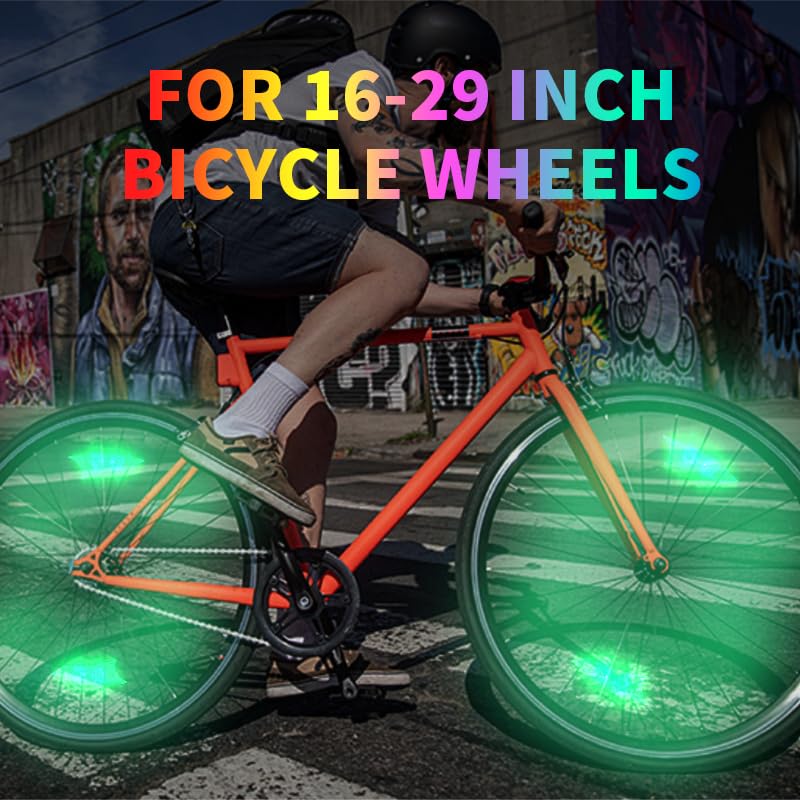 Lumières LED pour rayons de vélo afin d'être visible la nuit aux intersections