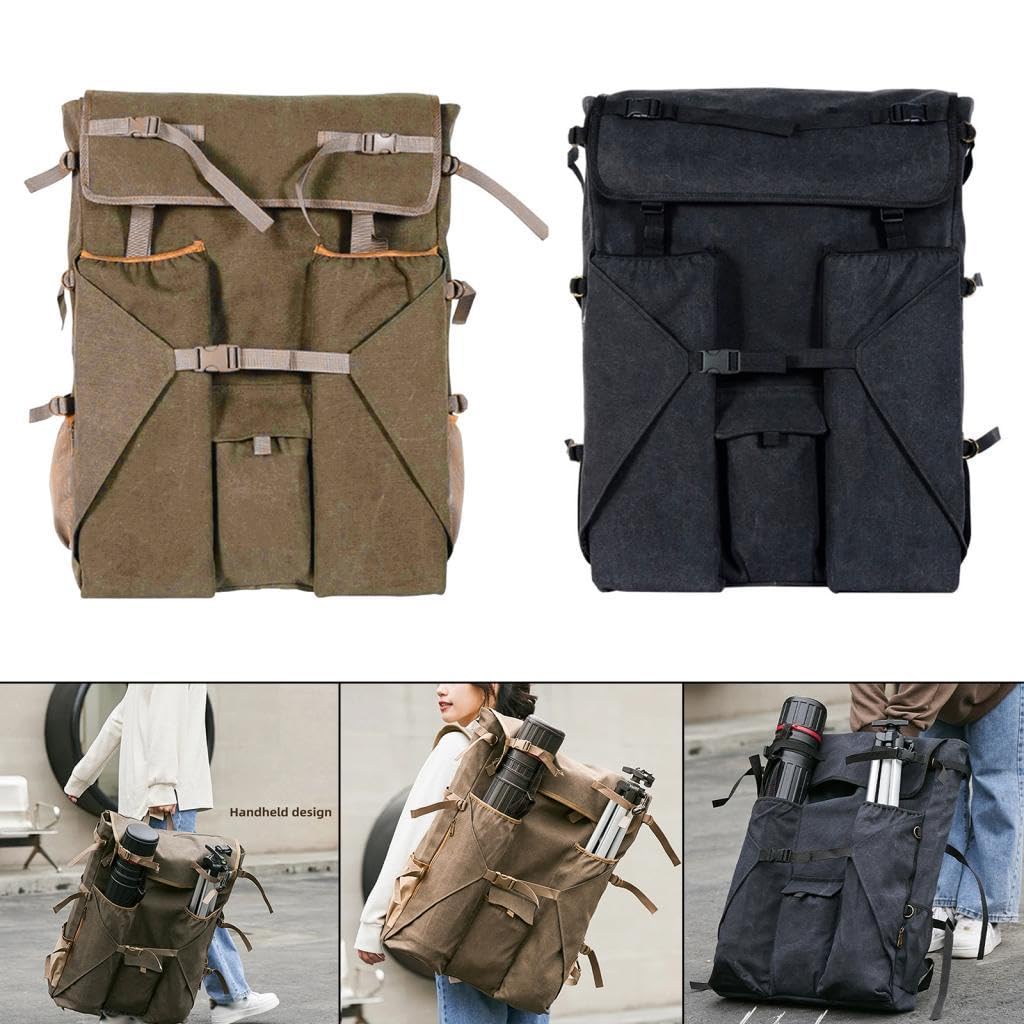 Art Case Custodia Porta Schizzi Borsa per Tavola Disegno Organizer Leggero Impermeabile Resistente Adatta per Bambini Studenti Atelier Mostr, cachi