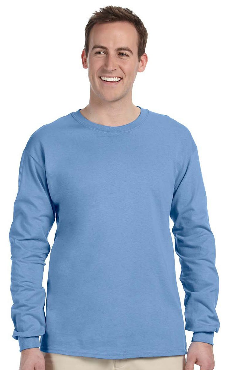 Gildan Ultra Cotton 6 oz. Long-Sleeve T-Shirt (G240)- CAROLINA BLUE,2XL