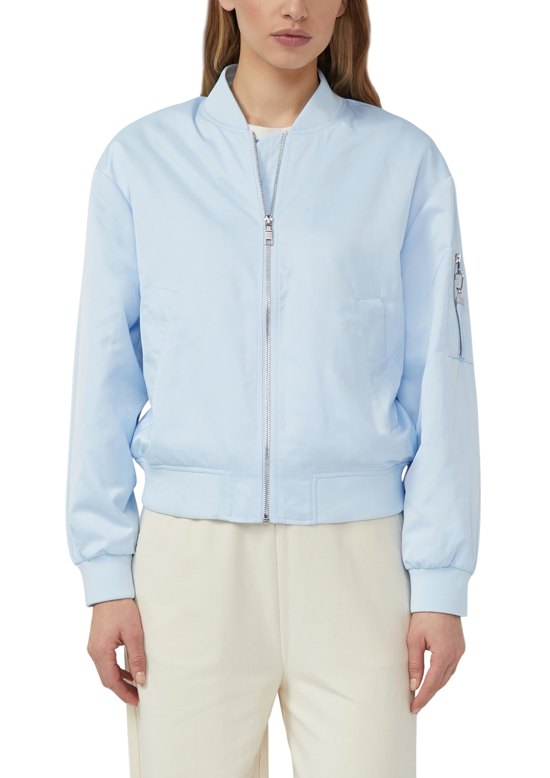 s.Oliver Satin-Blouson mit Bomberkragen