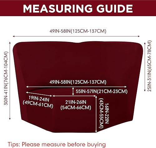 Miniatura 7 de Weysat Funda elástica para sofá esquinero, protector de muebles para sala de estar, funda de sofá reclinable seccional, sofá reclinable en forma de