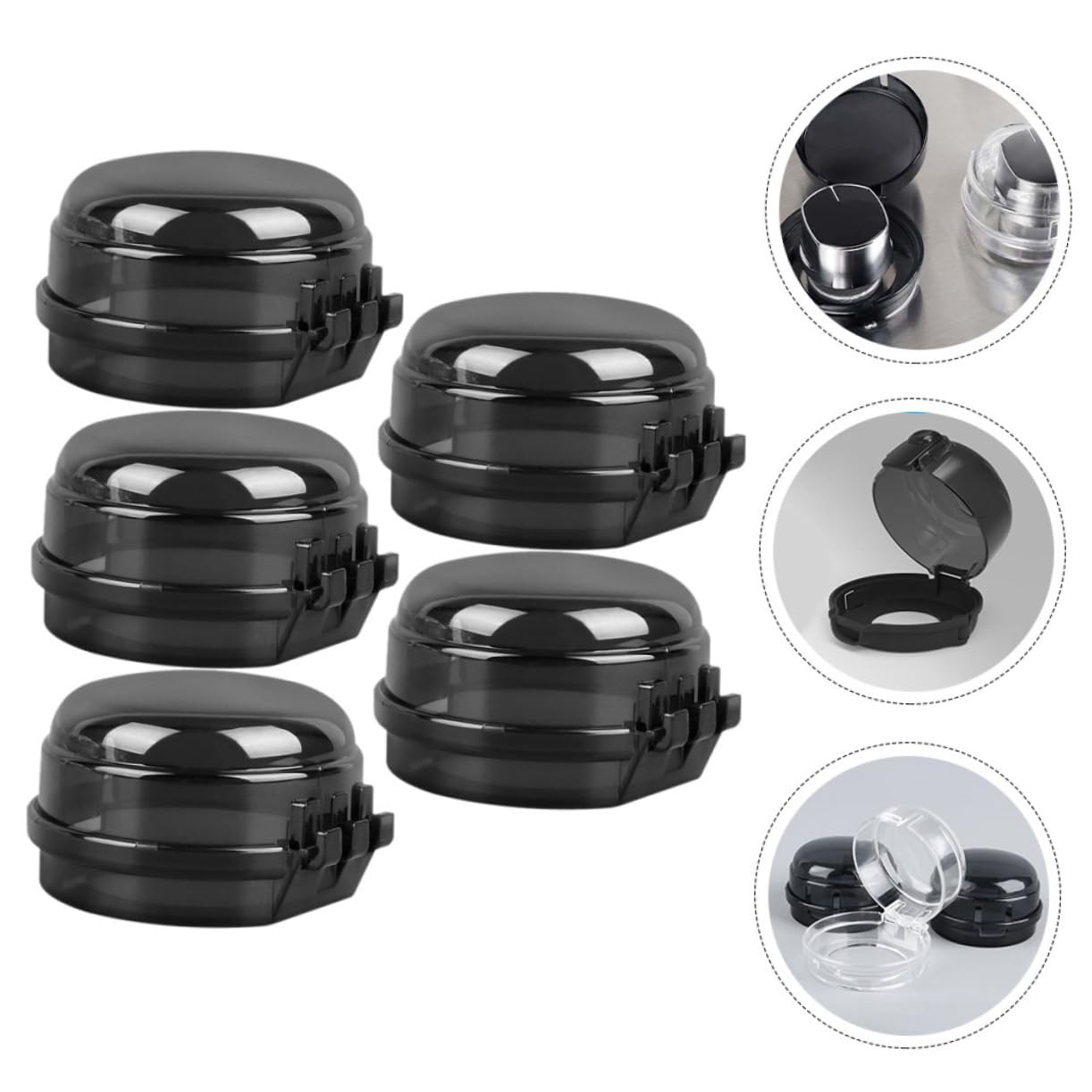 KOMBIUDA Gas Stove Knob Covers Childproof Locks Stove Knob Protectors for Boys and Girls Non-Slip Design