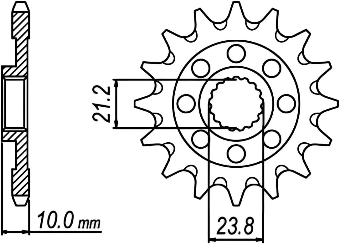520 Motorcycle Chain and Sprocket Kit compatible with Suzuki RMZ450 2008-2024