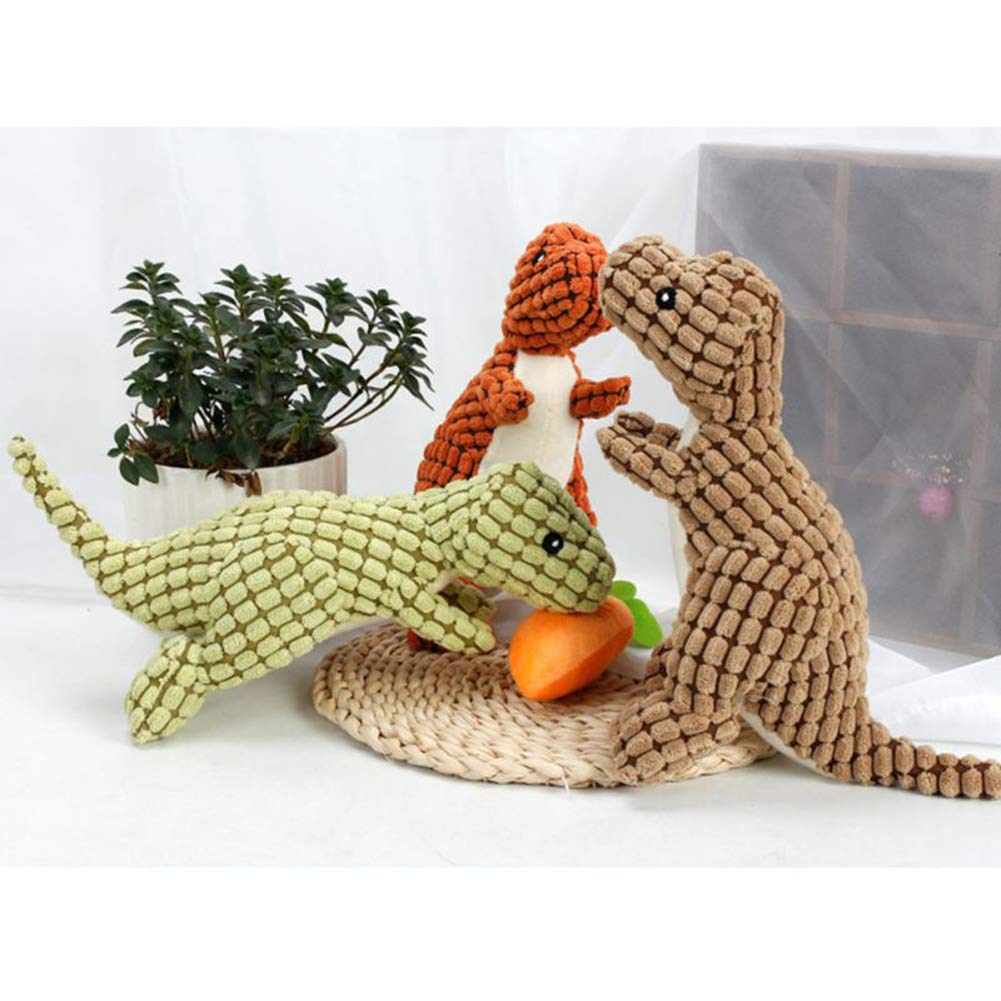 Kat Pluche Kauwspeelgoed - Spring Dinosaurus Ontwerp Kat Bijt