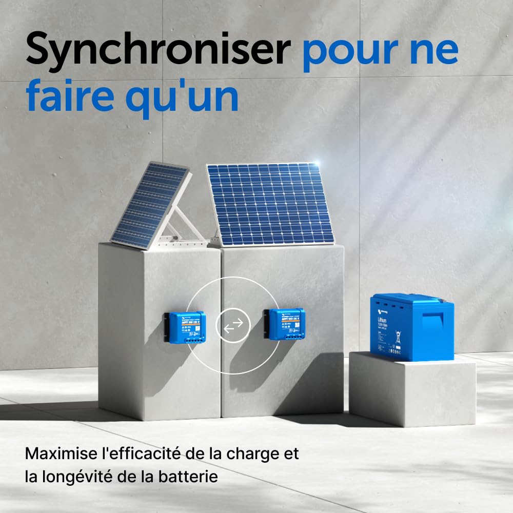 Victron Energy SmartSolar MPPT 100V 20 ampères 48-Volt Contrôleur de Charge Solaire (Bluetooth)