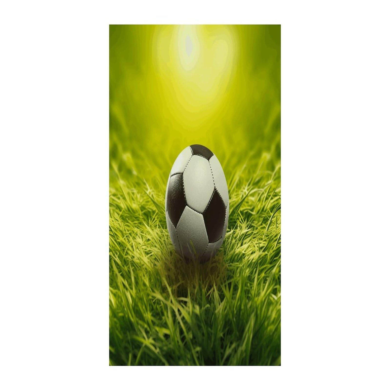 Fekiloot Style Football On Grass Door Curtain Room Divider Curtains