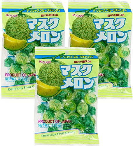Kasugai Muskmelon Candy 4.62oz (3 Pack)