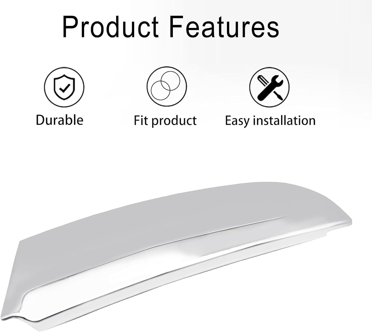 Rear Right Door C Pillar Garnish Molding Compatible with KIA Sportage 2011-2016 Replace 83280-3W010 (Chrome Rear Right)