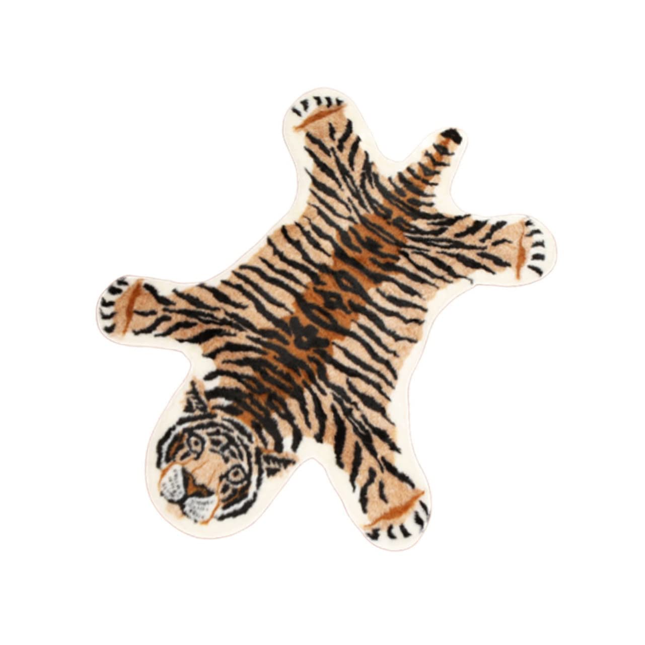 Polyester Tapis Tigre Décor pour Salon et Chambre, Lavable