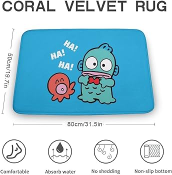 Amazon | ハンギョドン 玄関マット かわいい キッチンマット おしゃれ