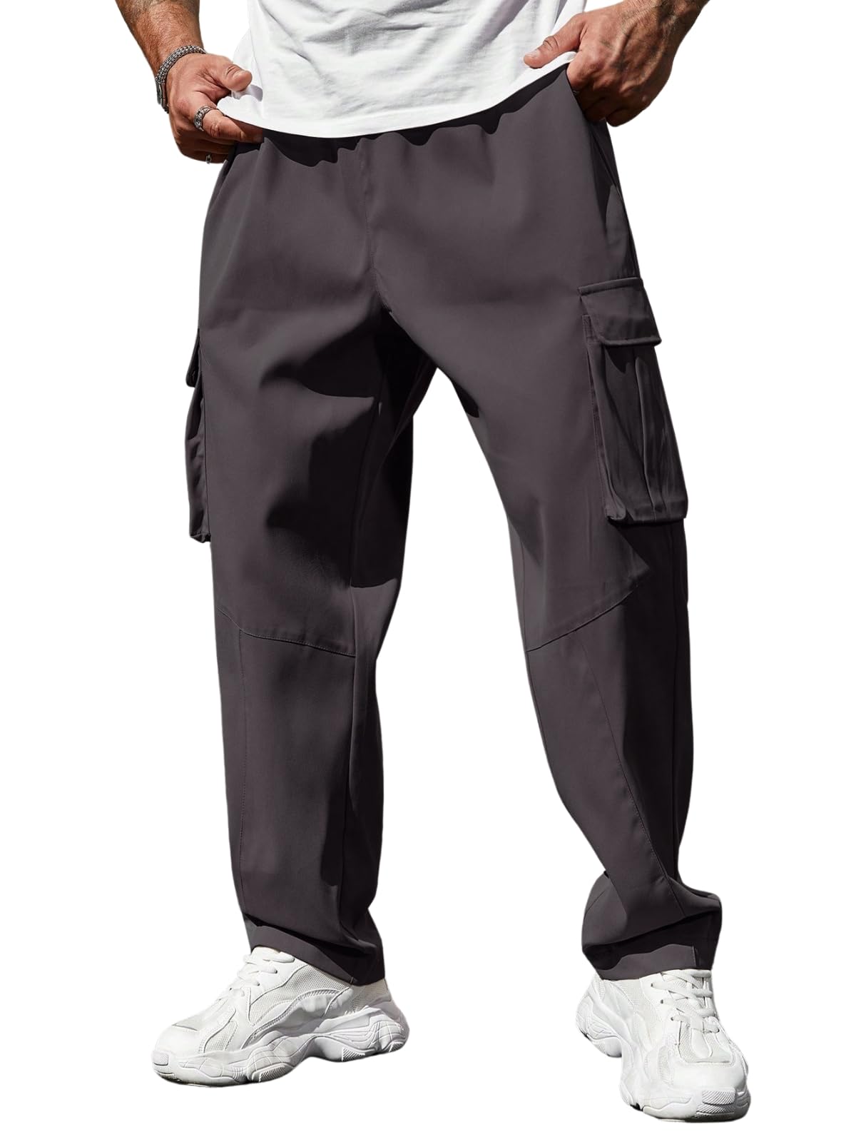 Buy DHRUVI TRENDZ Men Cotton Cargo Pant (DT-TP-1069-2XL-GREY) at