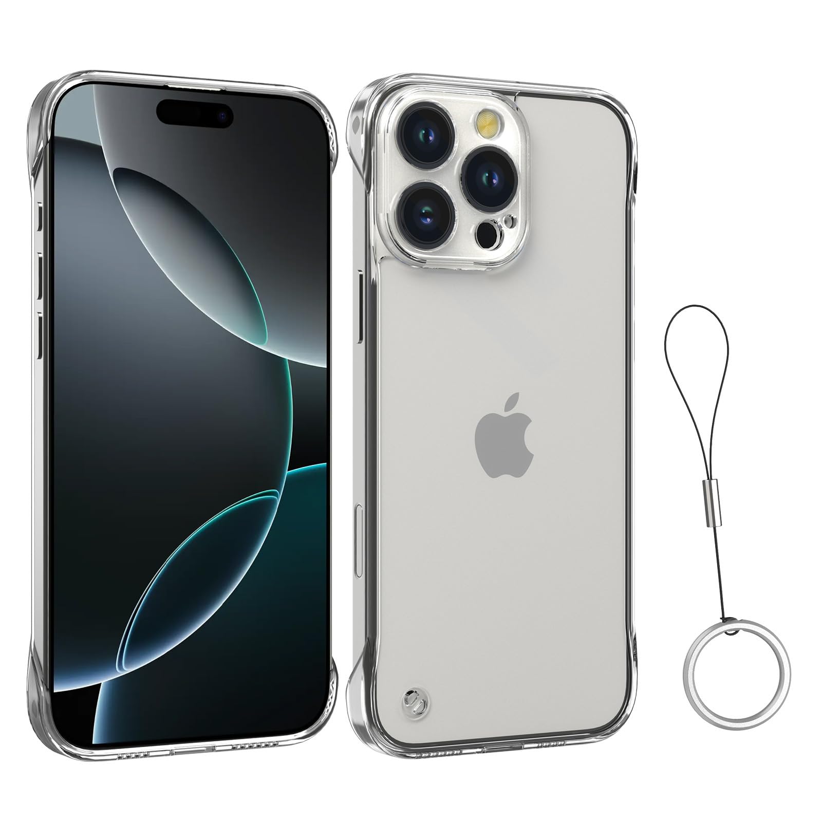 COVERARY×familiar iPhoneケース　iPhone16Pro ASONRL Frameless Phone Case Compatible with iPhone 16 Pro Max