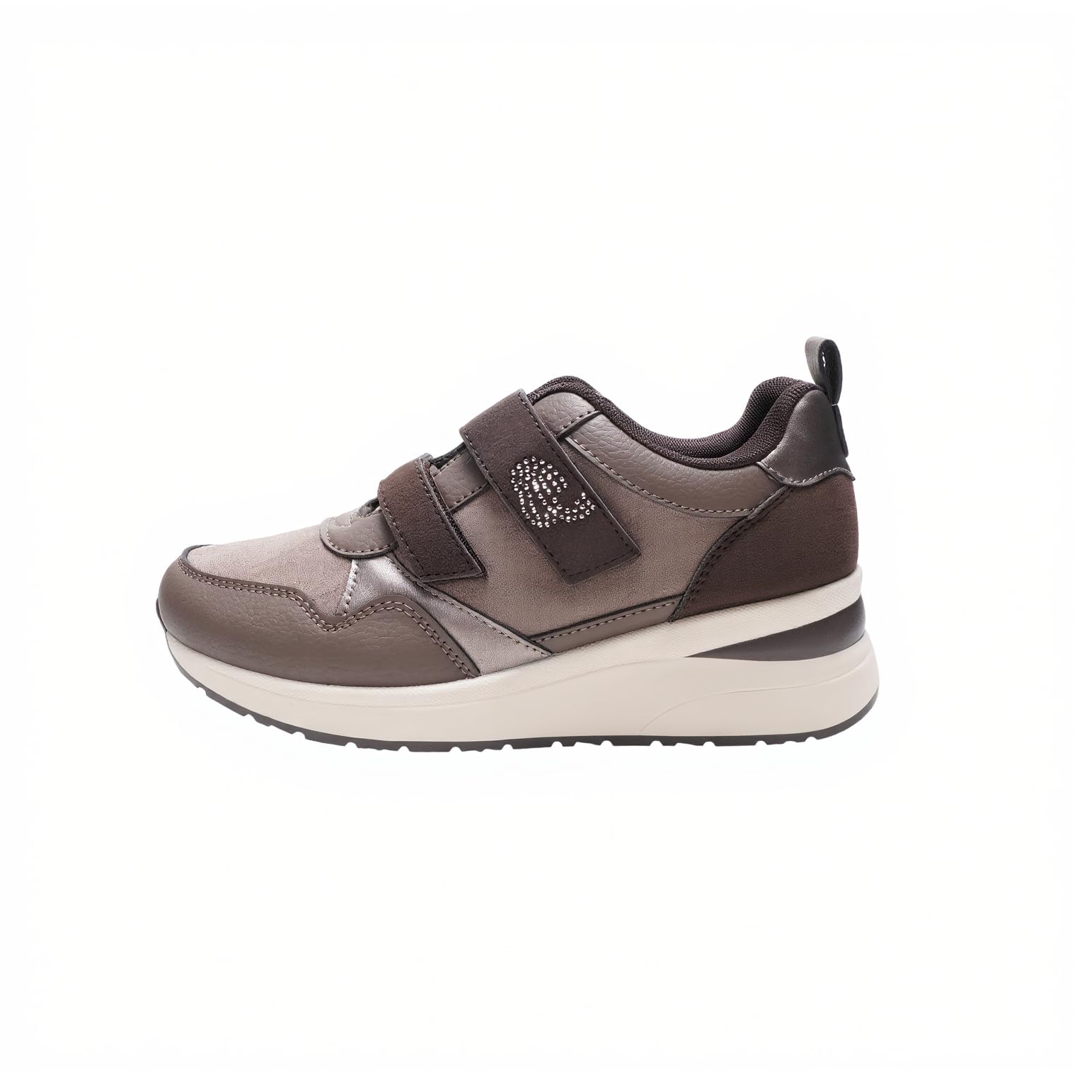 JOMIX Sneaker Casual Donna Chiusura a Strappo Zeppa Passeggio Antiscivolo