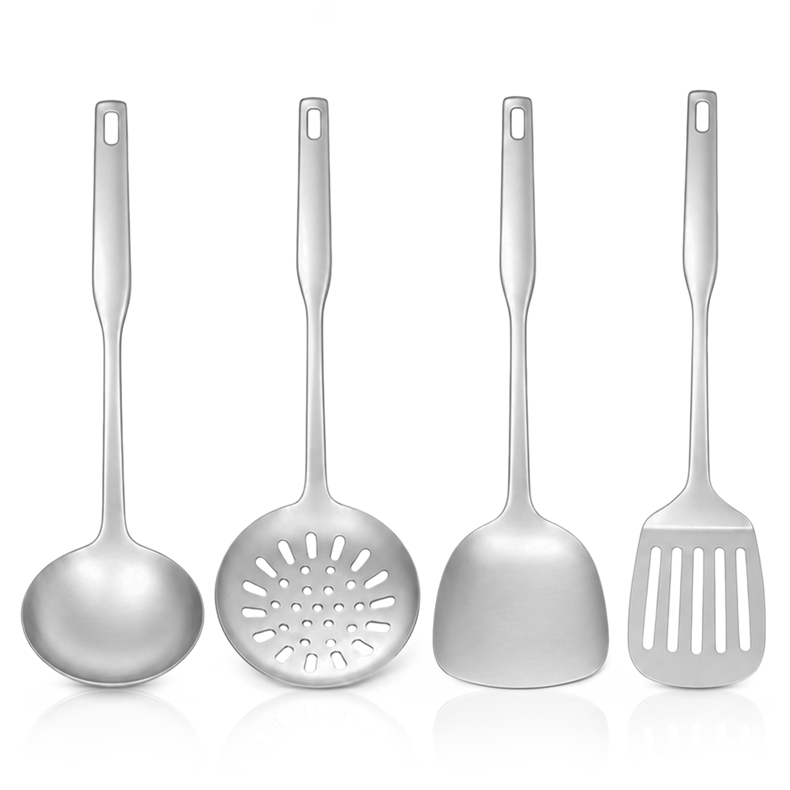 Onader 4Pcs Kitchen Utensils Set, Stainless Steel Cooking Utensil Sets