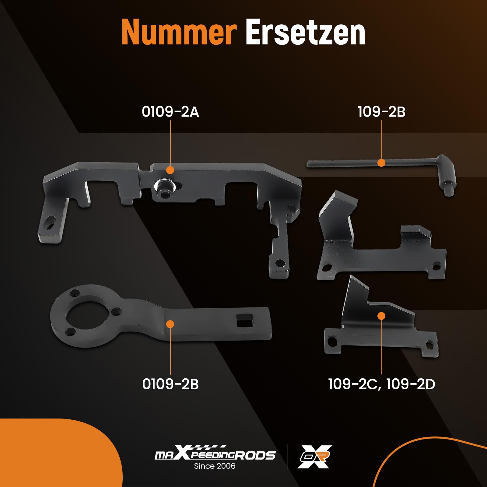 maXpeedingrods Motor Einstellwerkzeug Satz für PSA, Zahnriemen Werkzeug für Citroën, für Peugeot, für Opel, für Vauxhall, für Toyota 1.0 1.2VTi, EBO, EB2 Ottomotoren OEM 0109-2A, 0109-2B