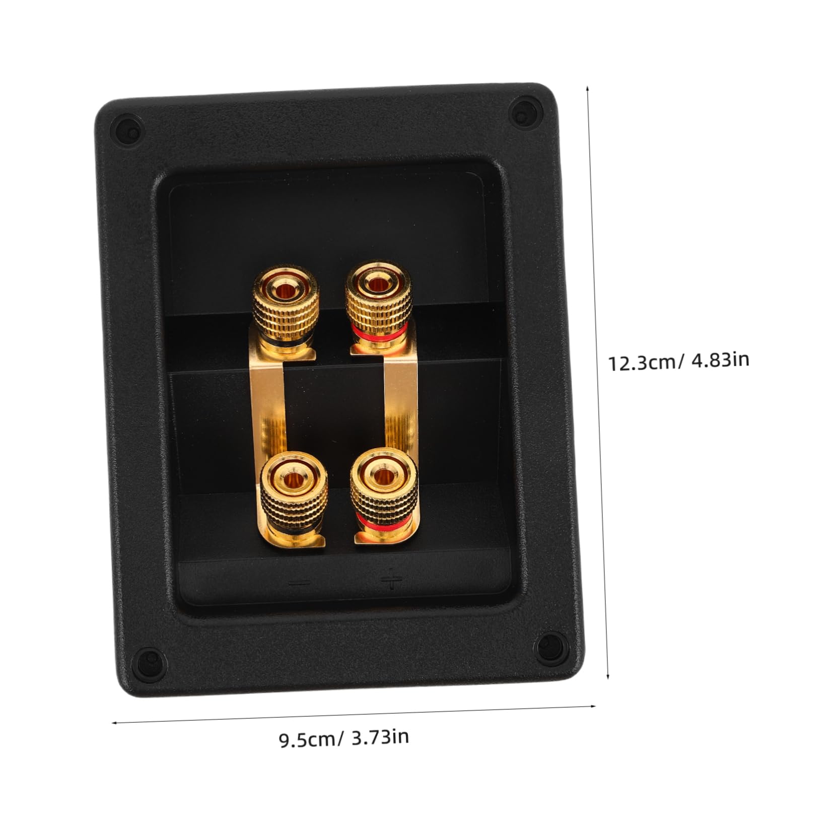 FELTECHELECTR Outdoor Waterproof Speaker Terminal Box Plastic Electrical Junction Box for Audio Setups 4 Terminal Crossover Design