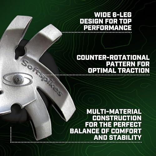 Miniatura 7 de Softspikes Silver Tornado - Púas de golf Fast Twist 3.0, platanegro, 18 unidades