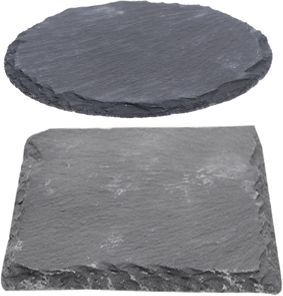 COLLBATH 2pcs Tortoise Basking Platform Wear-Resistant Decorative Turtle Rocks for Feeding and Resting for Reptile Tanks and Enclosures